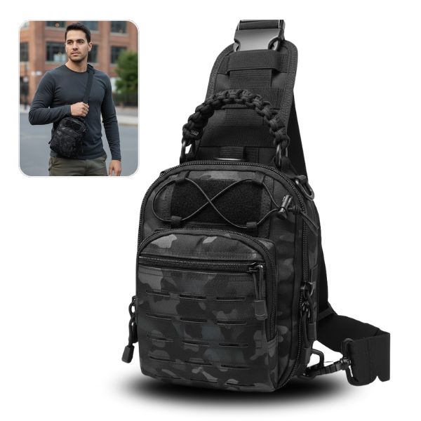 Bolso Táctico Cruzado Multiusos - Silver