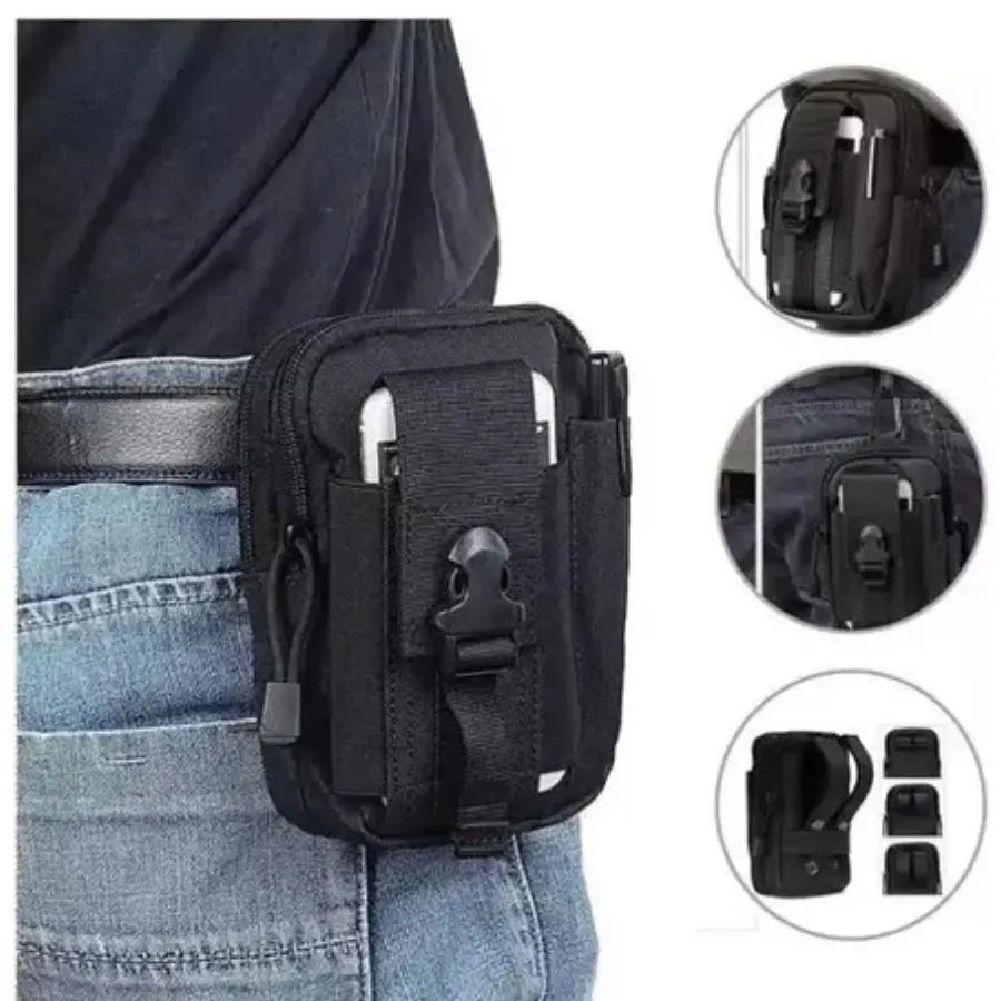 Bolso Táctico Pequeño Multifuncional para Hombre Pouch