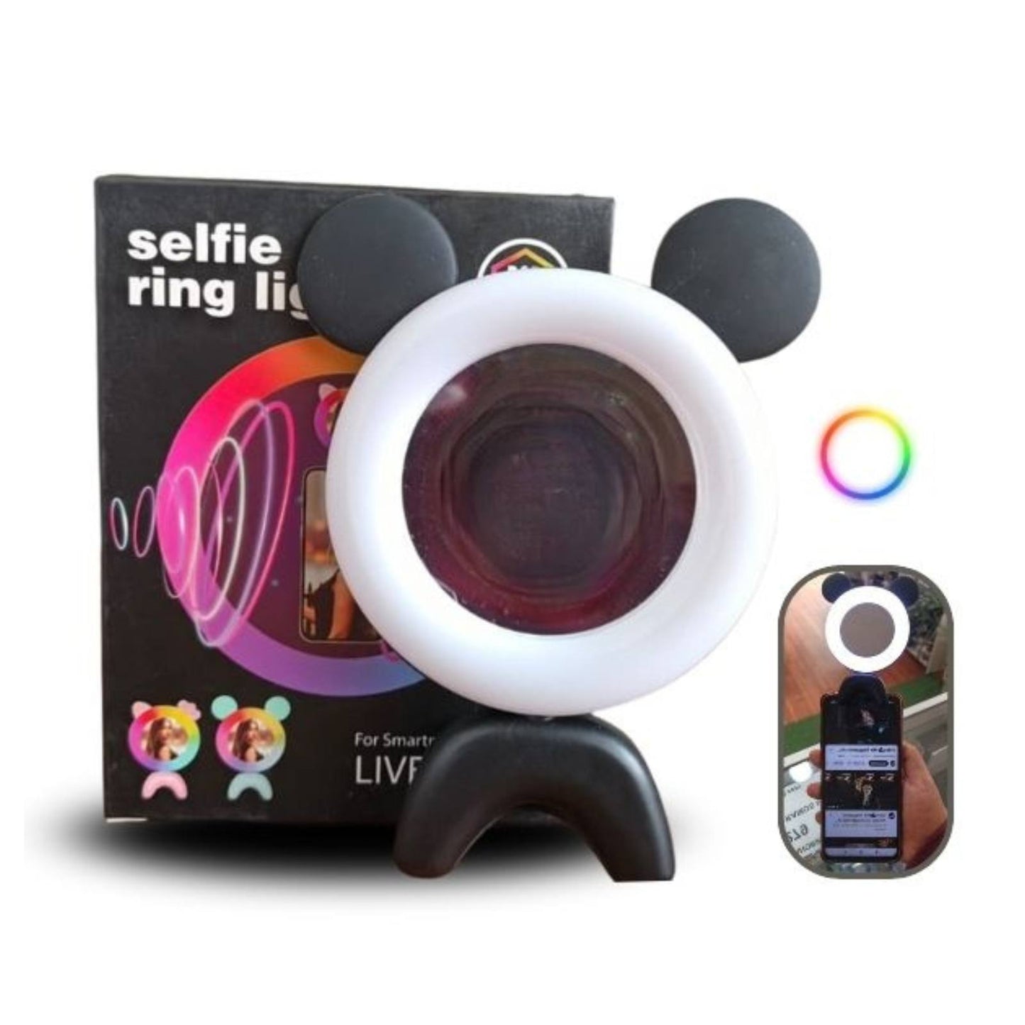 Aro de Luz Mini para Celular o Laptop - Colores RGB