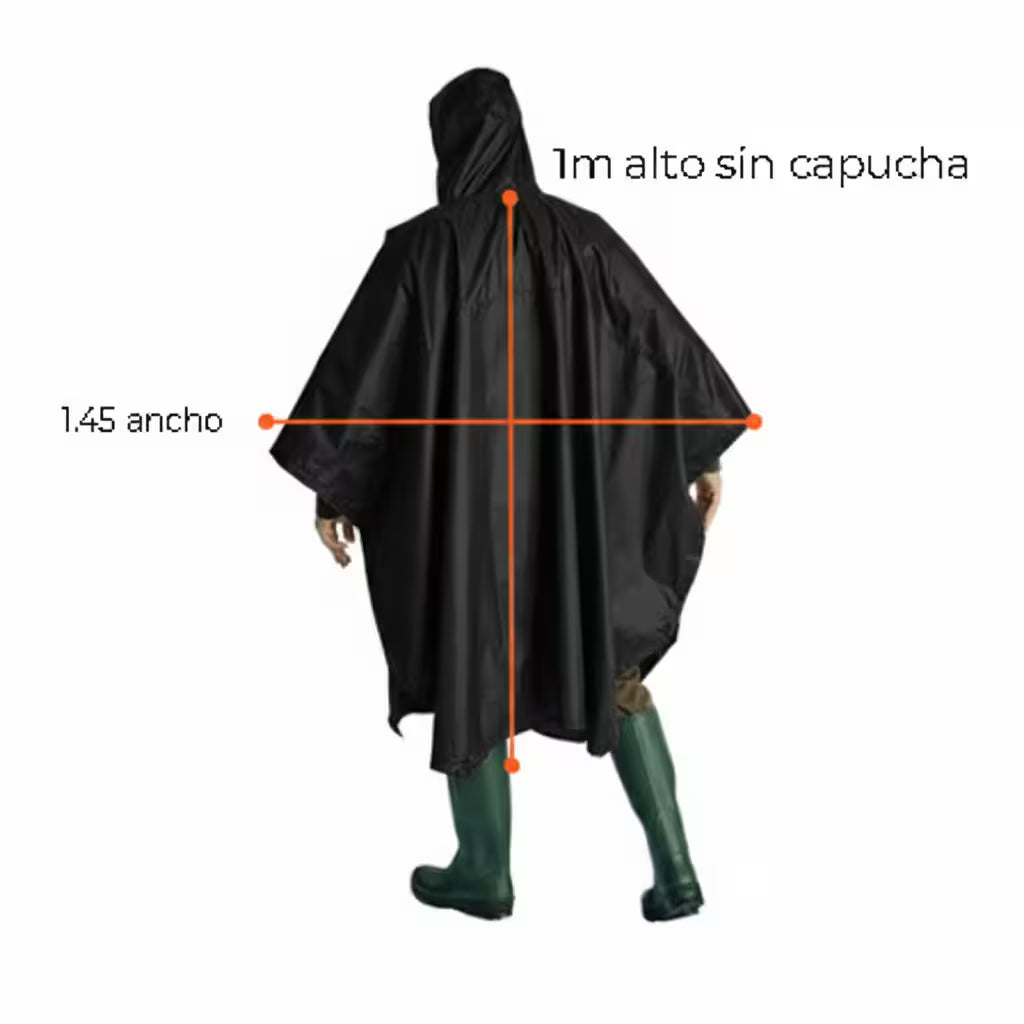 Poncho para Lluvia Impermeable Con Capucha