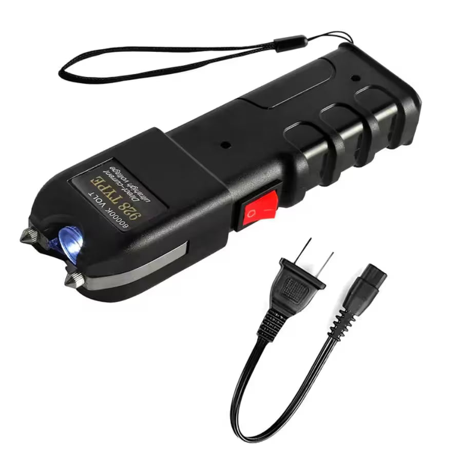 Linterna Táser Táctica Led Recargable – Defensa Personal Con Carga 110v