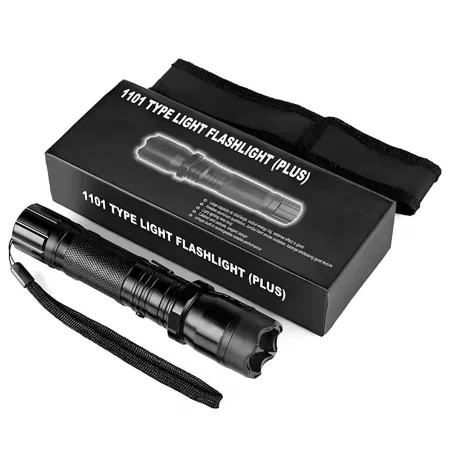 Linterna Táctica LED Portátil Recargable con Taser