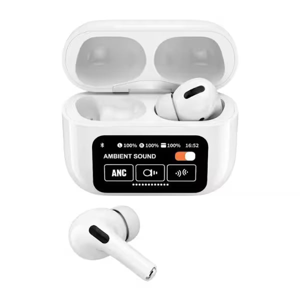Audífonos Bluetooth A9 Pro | Pantalla, Cancelación De Ruido