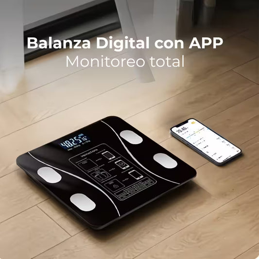 Balanza Digital Inteligente – Bluetooth 180 Kg Con Análisis Corporal Y App