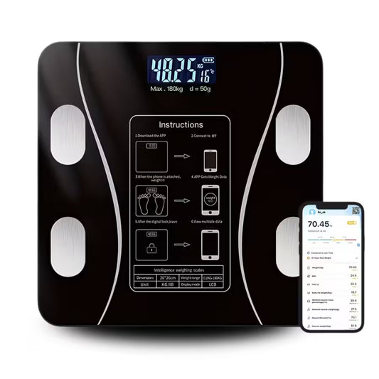 Balanza Digital Inteligente – Bluetooth 180 Kg Con Análisis Corporal Y App