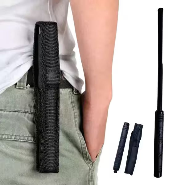 Bastón Retráctil de 55cm Negro