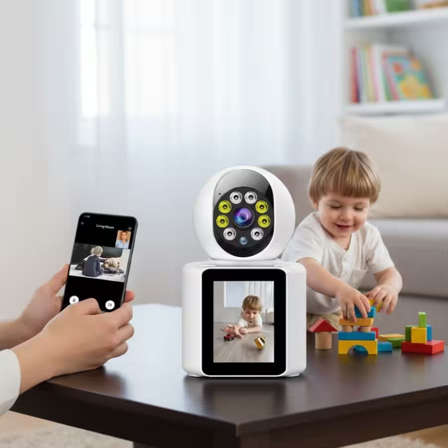 Cámara De Seguridad Wifi Video Llamada Con Pantalla