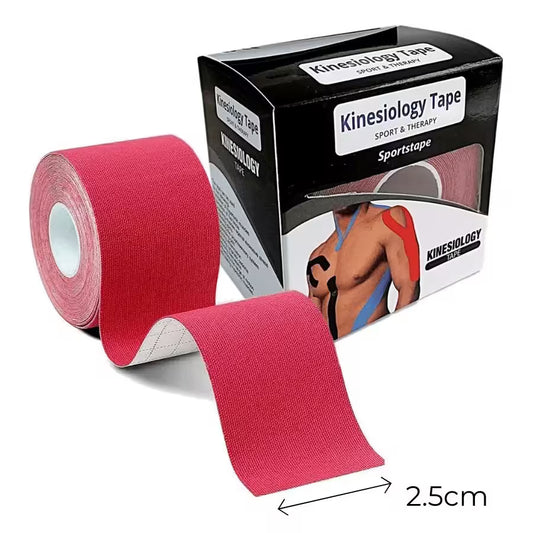 Cinta Kinesiológica Deportiva 2.5m x 5m con caja