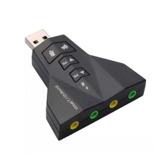Tarjeta Adaptador de Sonido USB 2.0 Tipo Avión