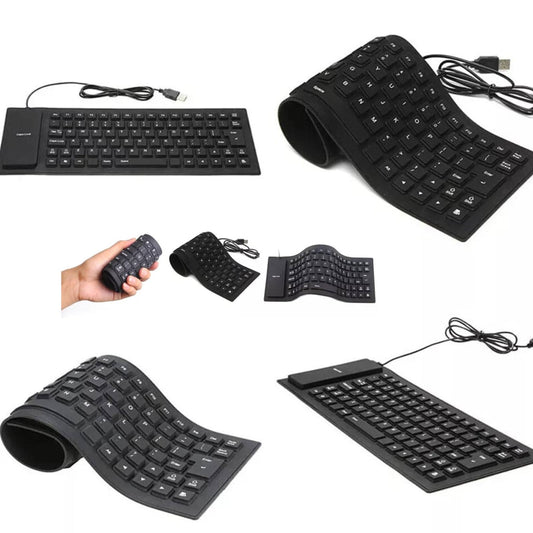 Teclado plegable de silicona USB