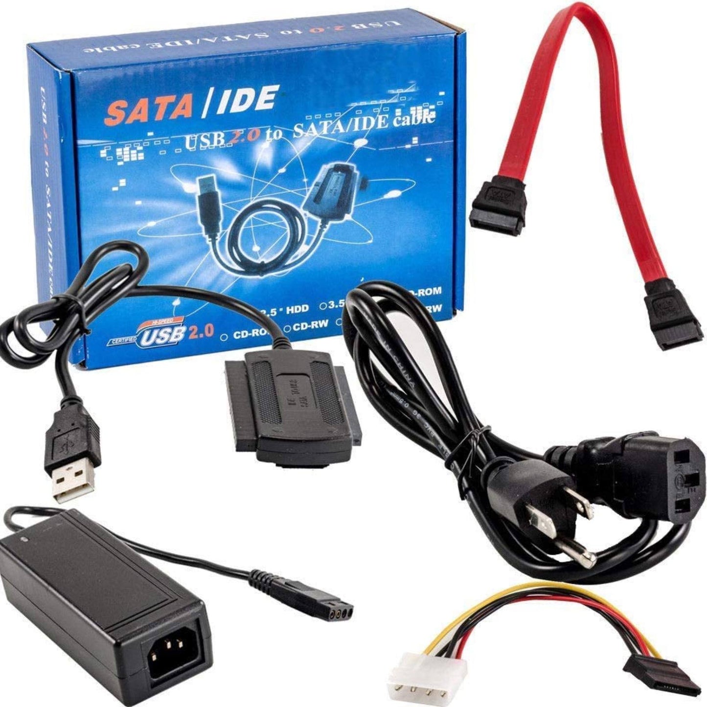 Usb A Ide Sata Disco Duro Adaptador Convertidor Cable 2.0