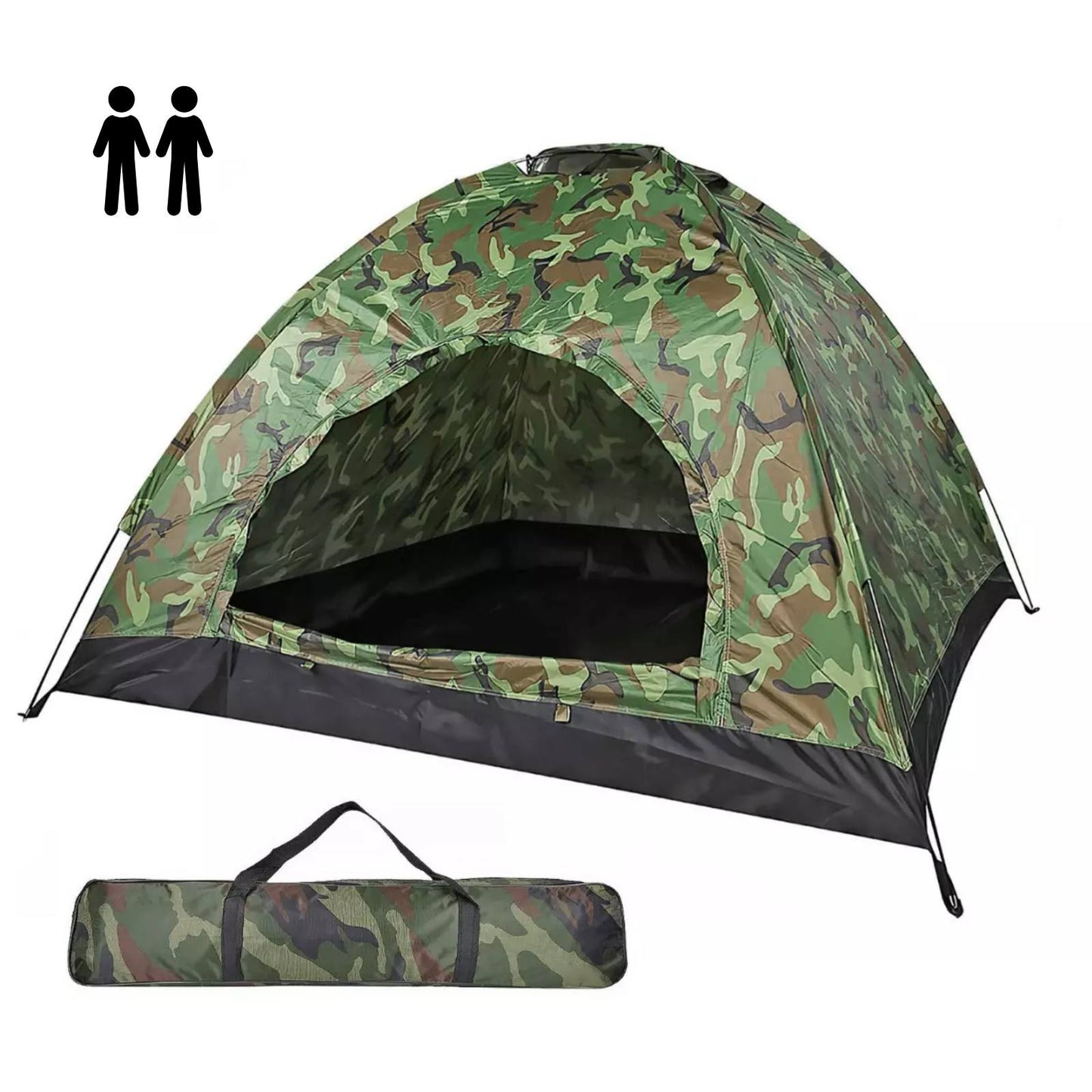 Carpa de Camping para 2 Personas - Resistente al Agua