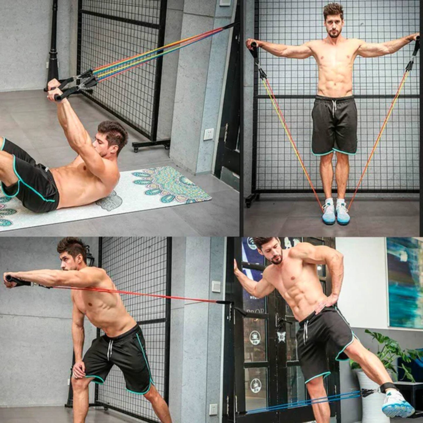 Kit De Bandas Tubulares De Resistencia Para Entrenamiento En Casa