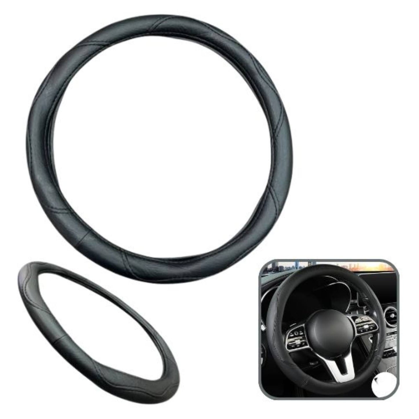 Forro Cubre Volante Negro