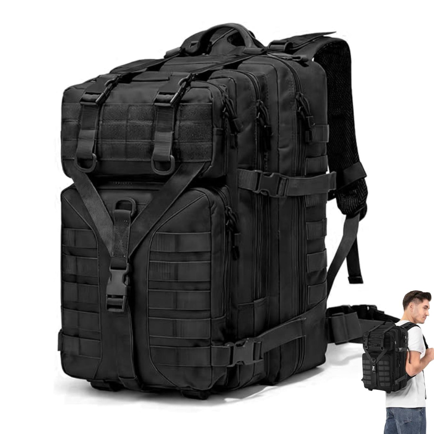 Mochila Táctica 45 Litros - Para uso Diario