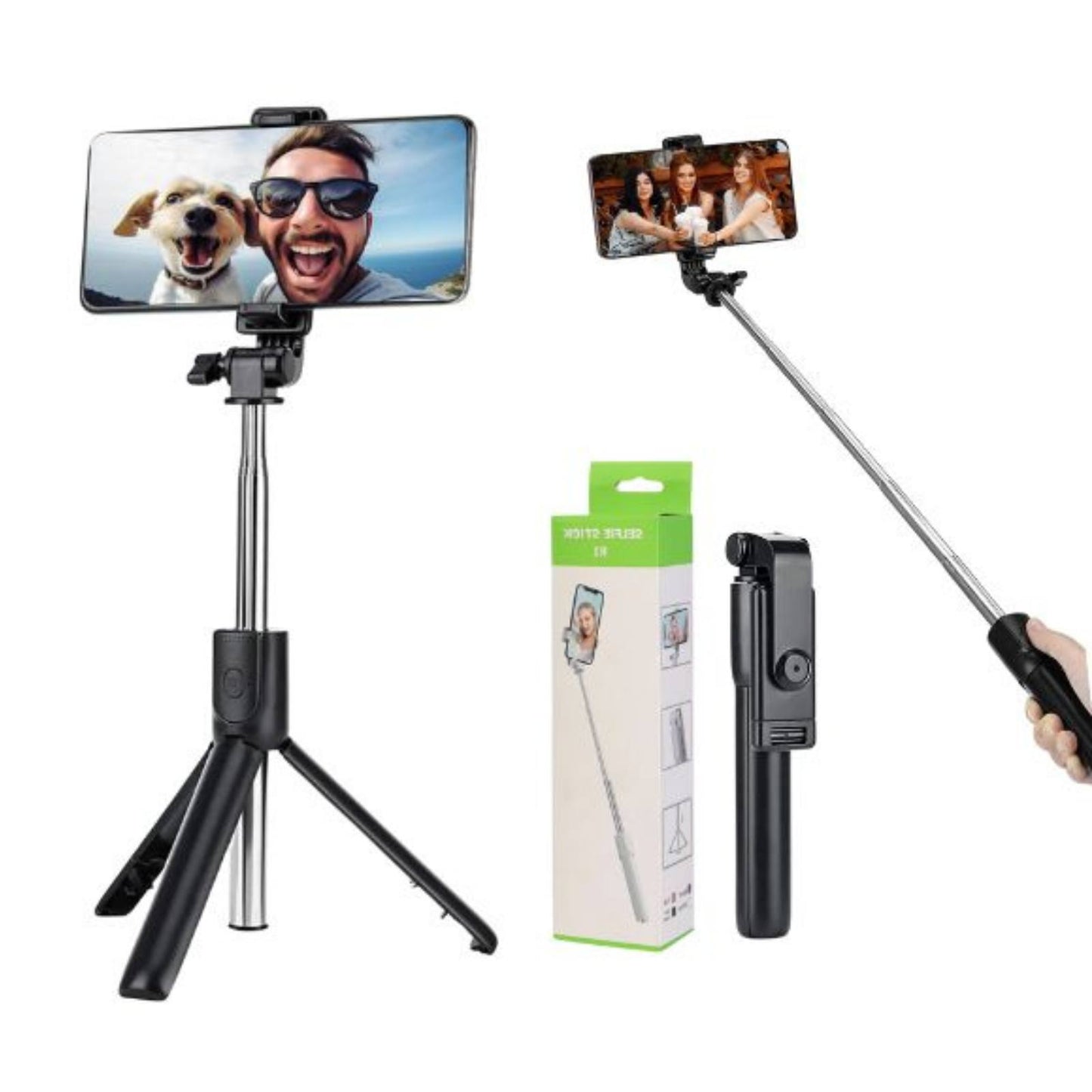 Tripode Selfie Stick Con Control Bluetooth