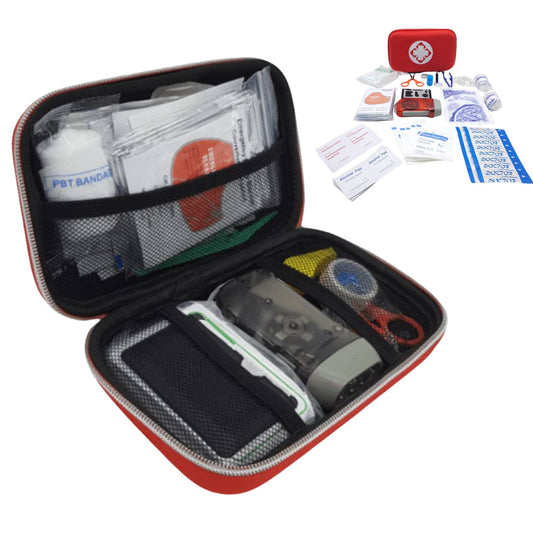 Botiquín de primeros Auxilios 48 Piezas con Linterna